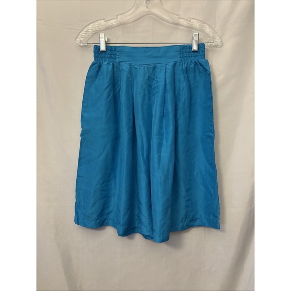 Women's 100%‎ Silk Shorts lot Of 3 J Jarold? Wide Leg Black, Pink, Teal,  M - Picture 5 of 12